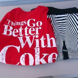 Coca‑Cola Graphic Tee Bundle — Red 2XL + Black XL- both like new condition